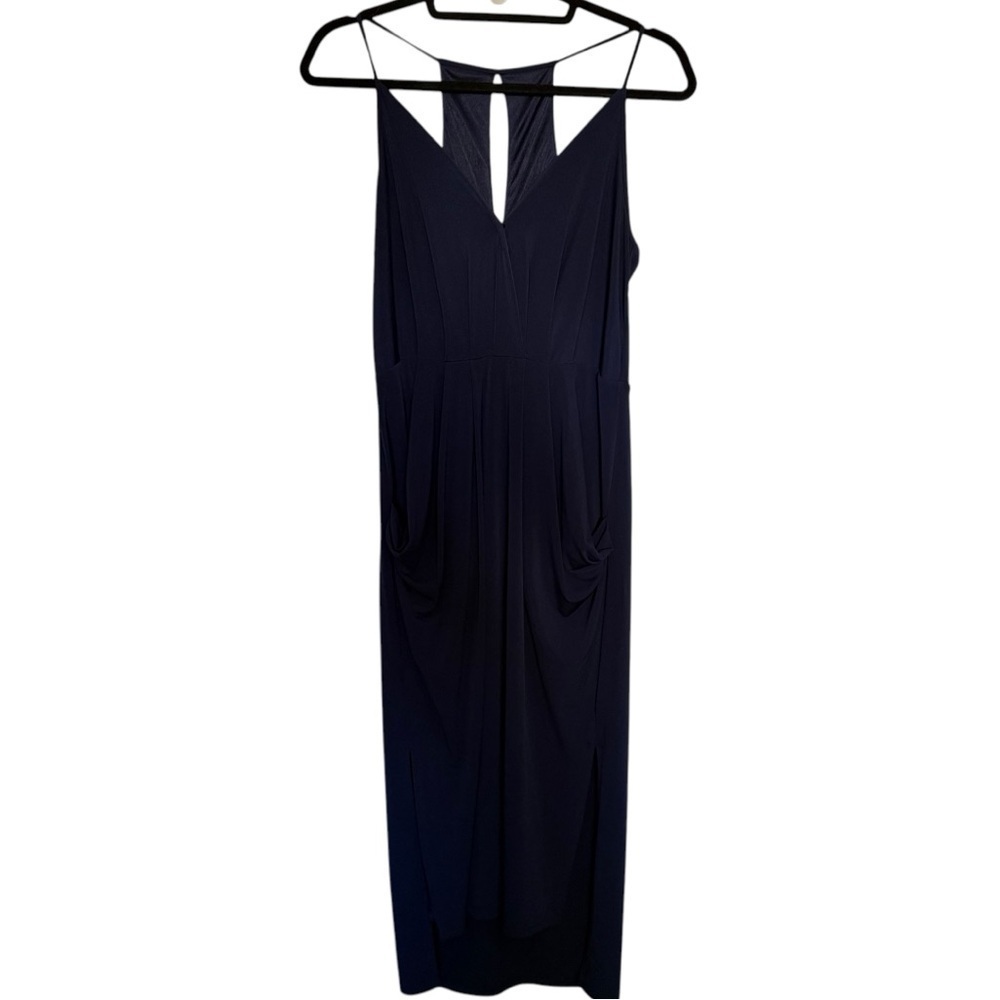 BCBGMAXAZRIA Sleeveless Keyhole Pocket Midi Dress